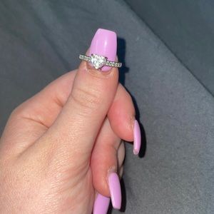 Swarovski heart promise ring